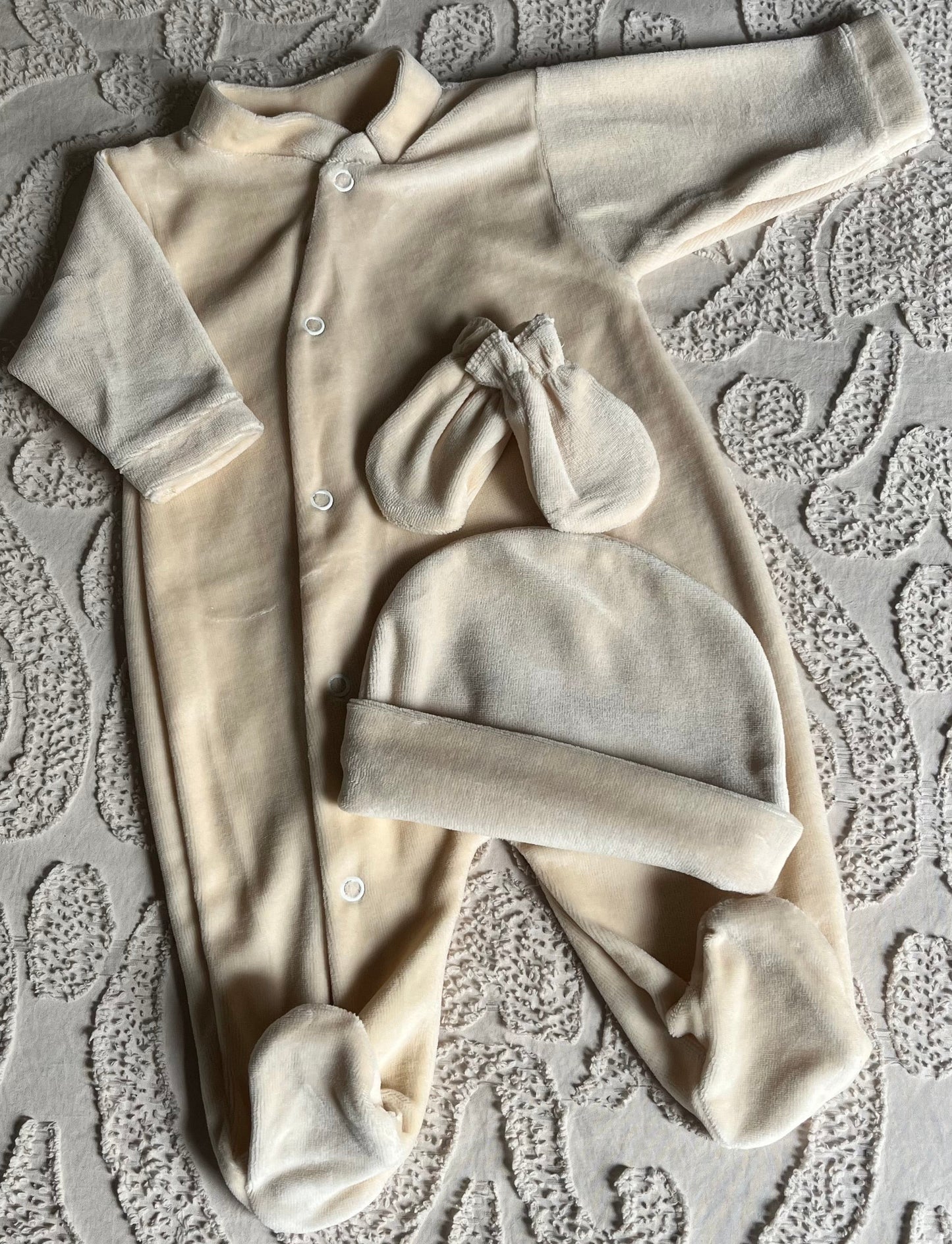 Pyjama naissance velours