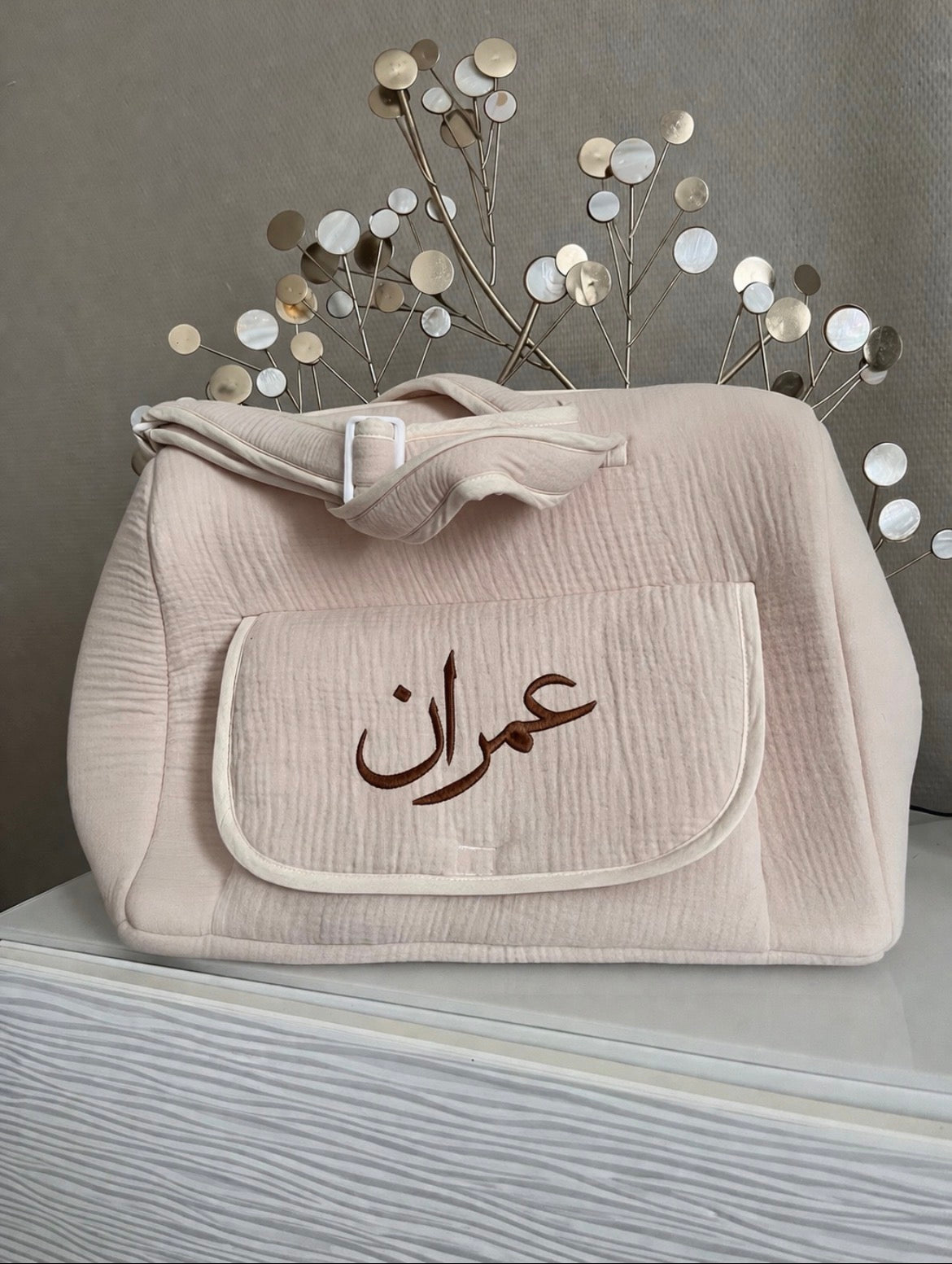 Sac à langer brodé